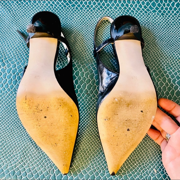 Marc Fisher black Leather sling back shoe size 5 1/2 medium. Vintage - Picture 6 of 9